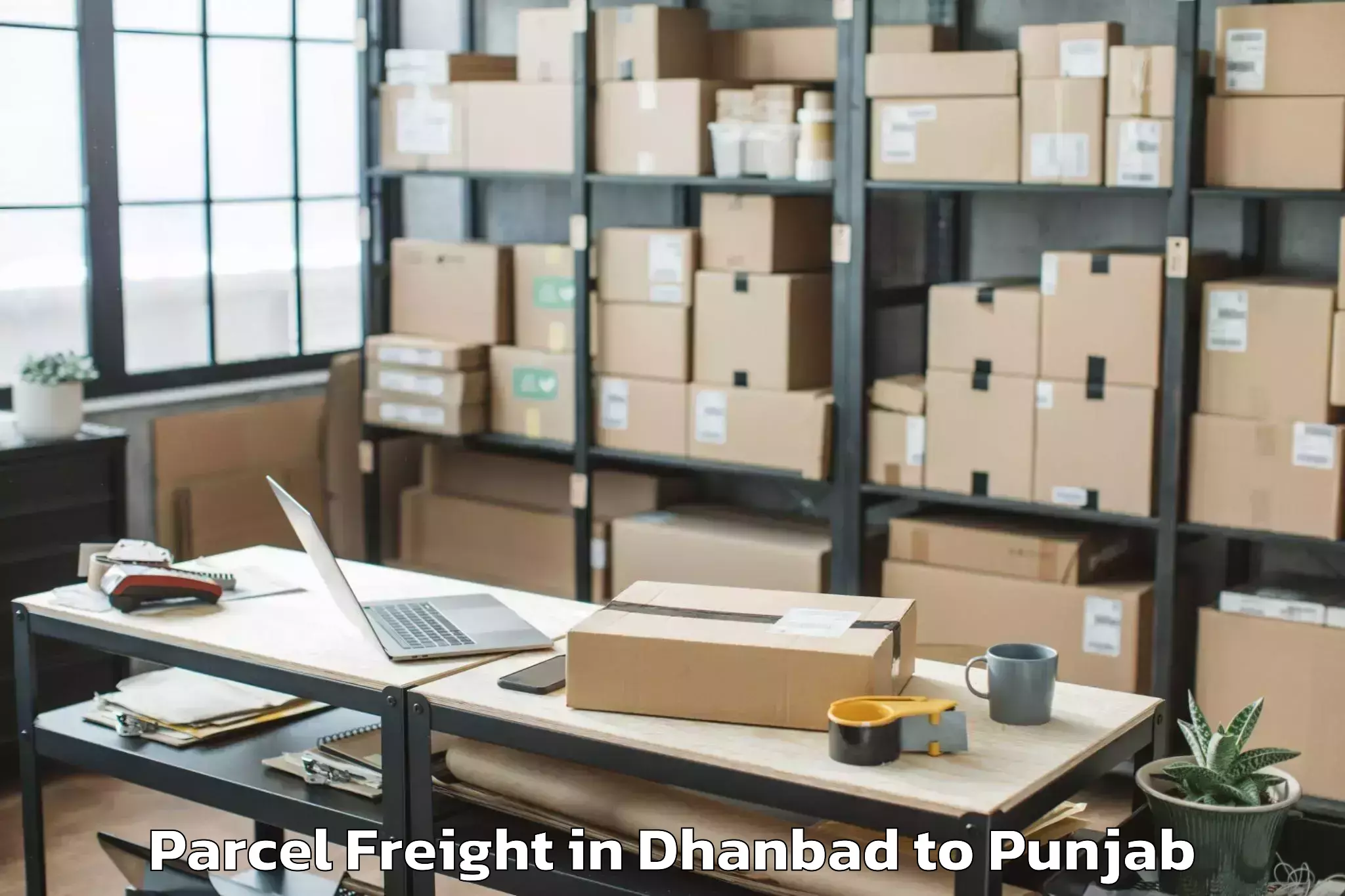 Dhanbad to Mukerian Parcel Freight Booking